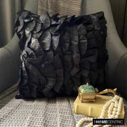"Designer Black Bed Pillow 24""x24""/26""x26"