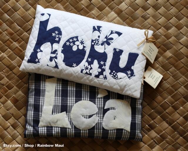 Handmade Hawaiian Quilt Pillow - Hoku Star Design - image 1