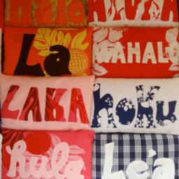 Handmade Hawaiian Quilt Pillow - Hoku Star Design - thumbnail 3