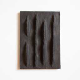 Wabi Sabi Wall Art. Black Textured 3D Art For Home Wall Gallery. Organic Handmade Sculpture. Dark Japandi Artwork. Art Piece Living Room - thumbnail 1
