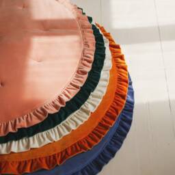 "Soft Velvet Mat With Frill ""Mustard" - thumbnail 4