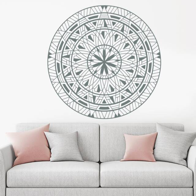 Mandala Wall Decals Yoga Ganesh Decal Fashion Bedroom Decor Indian Pattern Boho Bohemian Sticker Art Removable Mm7 - image 1