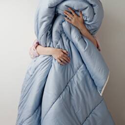 Wool Duvet Size 135x200 cm, Summer Warmth, Blue - Us Duty Paid - thumbnail 4