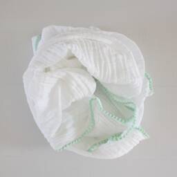 Muslin Swaddle Blanket Xl, Rainbow Baby Blanket, Gender Neutral - thumbnail 3