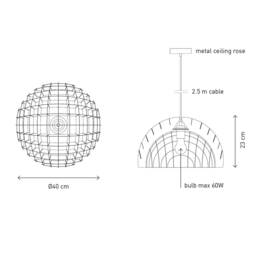 Arc Pendant White Lamp Unique Light Fixture Scandinavian Design Modern Home Decor - thumbnail 4