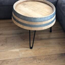 Wine Barrel Coffee Table Tripod Natural - thumbnail 2