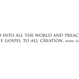 "Vinyl Wall Art Decal - Mark 1615 ""Go Into All The World & Preach Gospel To Creation." - thumbnail 2