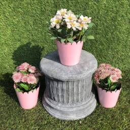 Concrete Large Plinth Column Round Stand Outdoor Animal Bird Feeder/Display Frost Protected - thumbnail 2
