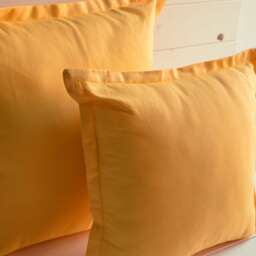 Yellow Pillow, Cotton, Fabric, Ornaments, Italian Summer Pillow Coordinates With Yellow Tablecloth & Fancy Pillows - thumbnail 3