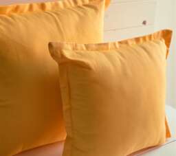 Yellow Pillow, Cotton, Fabric, Ornaments, Italian Summer Pillow Coordinates With Yellow Tablecloth & Fancy Pillows - thumbnail 1
