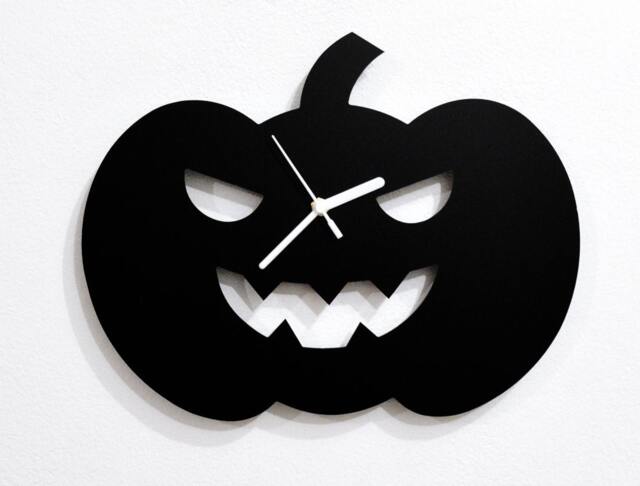 Halloween Pumpkin Silhouette - Wall Clock - image 1