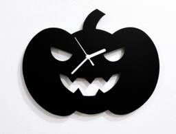 Halloween Pumpkin Silhouette - Wall Clock - thumbnail 1