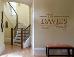 Personalised Family Wall Quote, Art Sticker, Modern Vinyl Transfer Decal - thumbnail 3