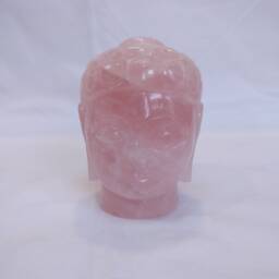 Rose Quartz Buddha, Gemstone Crystal Buddha Figurine, Sculptures, Carved Stone Spiritual Idol - thumbnail 2