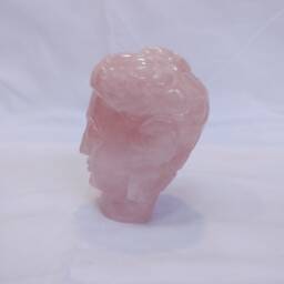 Rose Quartz Buddha, Gemstone Crystal Buddha Figurine, Sculptures, Carved Stone Spiritual Idol - thumbnail 3