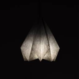 Brownfolds Grey Paper Origami Lamp Shade Vanilla Bliss Single Pack - thumbnail 2