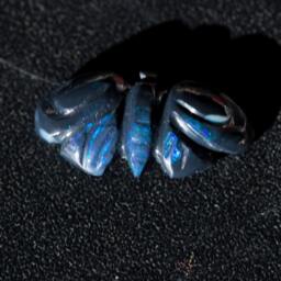 Blackopal Blue & Tourquise Jelly Butterfly Opal Carving - 2.7 Cts - thumbnail 4