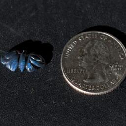 Blackopal Blue & Tourquise Jelly Butterfly Opal Carving - 2.7 Cts - thumbnail 3