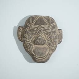 Timor Monkey Tribal Mask, Wall Art, Handcrafted, Unique Statue, Wooden Room Decor, Gift For Neighbor, Halloween Her - thumbnail 3