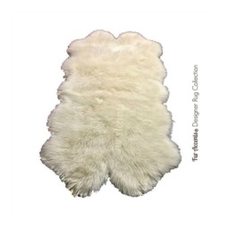Faux Sheepskin Rug - Shaggy Plush Area Rug, Quatro Shape - thumbnail 3