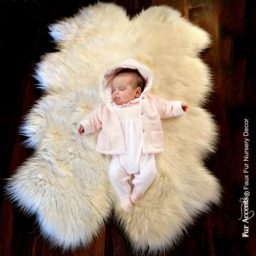 Faux Sheepskin Rug - Shaggy Plush Area Rug, Quatro Shape - thumbnail 2
