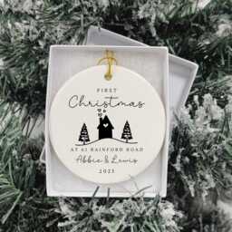 First Christmas in New Home Decoration Personalised Couple Moving House Gift - thumbnail 2
