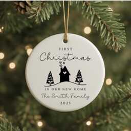 First Christmas in New Home Decoration Personalised Couple Moving House Gift - thumbnail 3