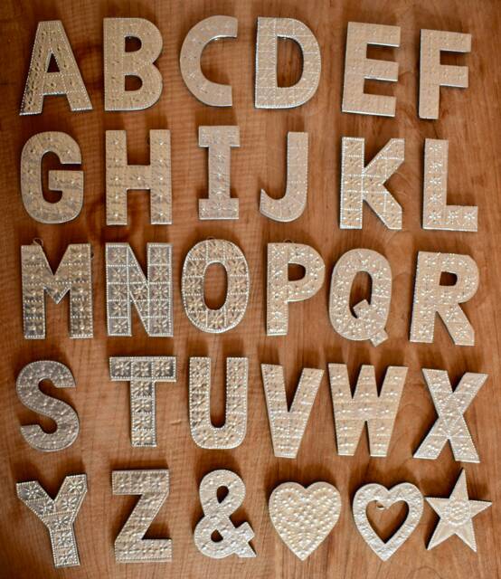 A-Z 10cm Aluminium Letter Wall Hanging Decoration Name Wedding Birthday Gift Alphabet Initials - image 1