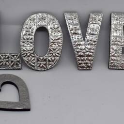 A-Z 10cm Aluminium Letter Wall Hanging Decoration Name Wedding Birthday Gift Alphabet Initials - thumbnail 3