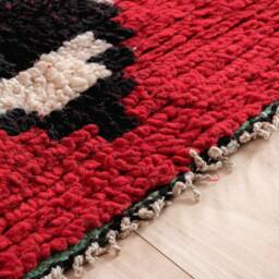 Red Boujaad Rug, Moroccan Rug 5x7 Ft, Authentic Handmade Berber Carpet, Genuine Wool Rug, Area Tapis Berbere, Teppich - thumbnail 4