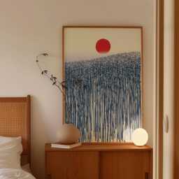 Abstract Bamboo Forest Poster, Japanese Minimalist Wall Art Print - thumbnail 2