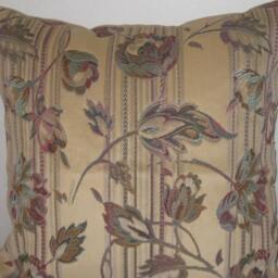 Velveteen Floral Decorative Pillow Cover-In 24 - thumbnail 2