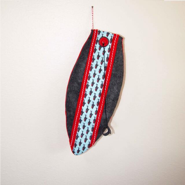 Surfboard Christmas Stocking Shark - image 1