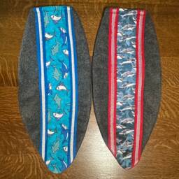 Surfboard Christmas Stocking Shark - thumbnail 2