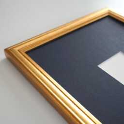 Antique Gold Leaf Picture Frame With Mat Opening Size 2x3 4x6 5x7 - thumbnail 2