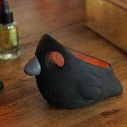 Crow Candle Holder - Tealight Halloween Cute Gift - thumbnail 3