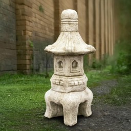 Large Pagoda Statue Concrete Lantern Sculpture Outdoor Japanese Ornament Handmade Pagoda Lover Gift Yard Art Zen Garden Decor - thumbnail 1