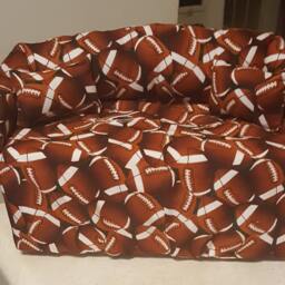 Football Couch Tissue Box Cover, Handmade Fabric Sofa - thumbnail 3