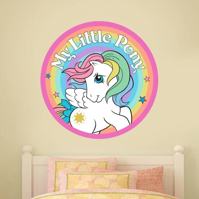 My Little Pony Retro Rainbow Circle Wall Sticker Decal Art Vinyl Mural Kids
