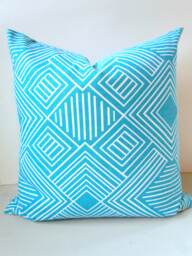 Turquoise Pillow Covers Aqua Bluethrow Pillows Decorative Pillow Solid Blue Sale. 20x20 Nautical Coastal - thumbnail 1