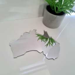 Australia Map Acrylic Mirror Wall Art Personalized Engraving - thumbnail 2