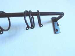 Super Heavy Duty Curtain Rail Set Uphandcrafted in Uk.wrought Iron - Forged Steel - thumbnail 1