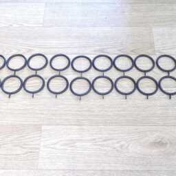 Super Heavy Duty Curtain Rail Set Uphandcrafted in Uk.wrought Iron - Forged Steel - thumbnail 2