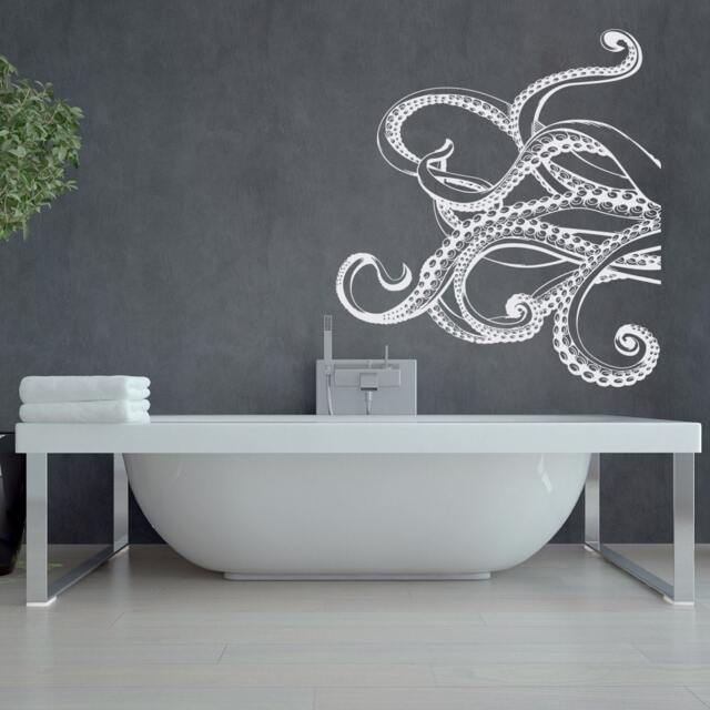 Kraken Octopus Tentacles Decal Nautical Sea Animal Wall Sticker, Marine Life Decor #38 - image 1