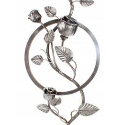 Rose Steel Wall Art Sculpture , Ground Steel, Large Heavy Rosette, Steel Decoration, Metal Decor Flowers, Craft Work, Unique Gift - thumbnail 2