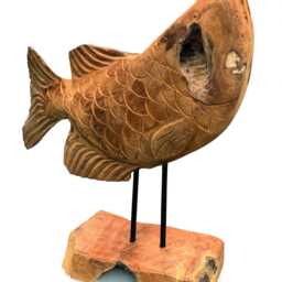 star Gazing Koi Carp Sculpture 50cm - thumbnail 4