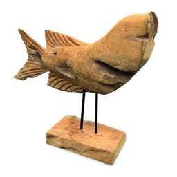 star Gazing Koi Carp Sculpture 50cm - thumbnail 2