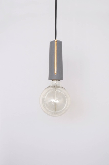 Pendant Lamp, Light Fixture Ceiling, Fixture, Minimalist Grey Ceramic Industrial Lighting, Rustic - image 1