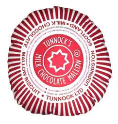 Tunnock's Tea Cake Marshmallow Biscuit Cookie Round Cushion With Pad