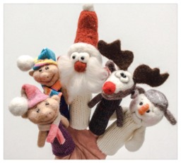 "Felted Wool & Knitted Finger Puppets ""story Of Father Christmas" - thumbnail 1